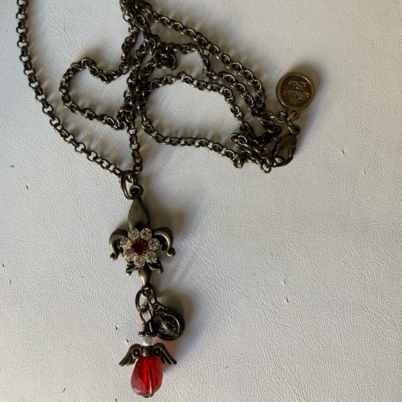 Necklace fleur de Lis angel - Picture 5 of 10